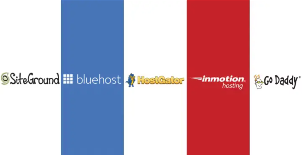 5 hosting and domain provider websites